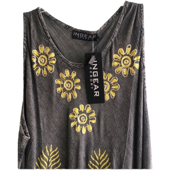 NWT🌸INGEAR RESORT🌸 flower printed maxi dress - Picture 6 of 10